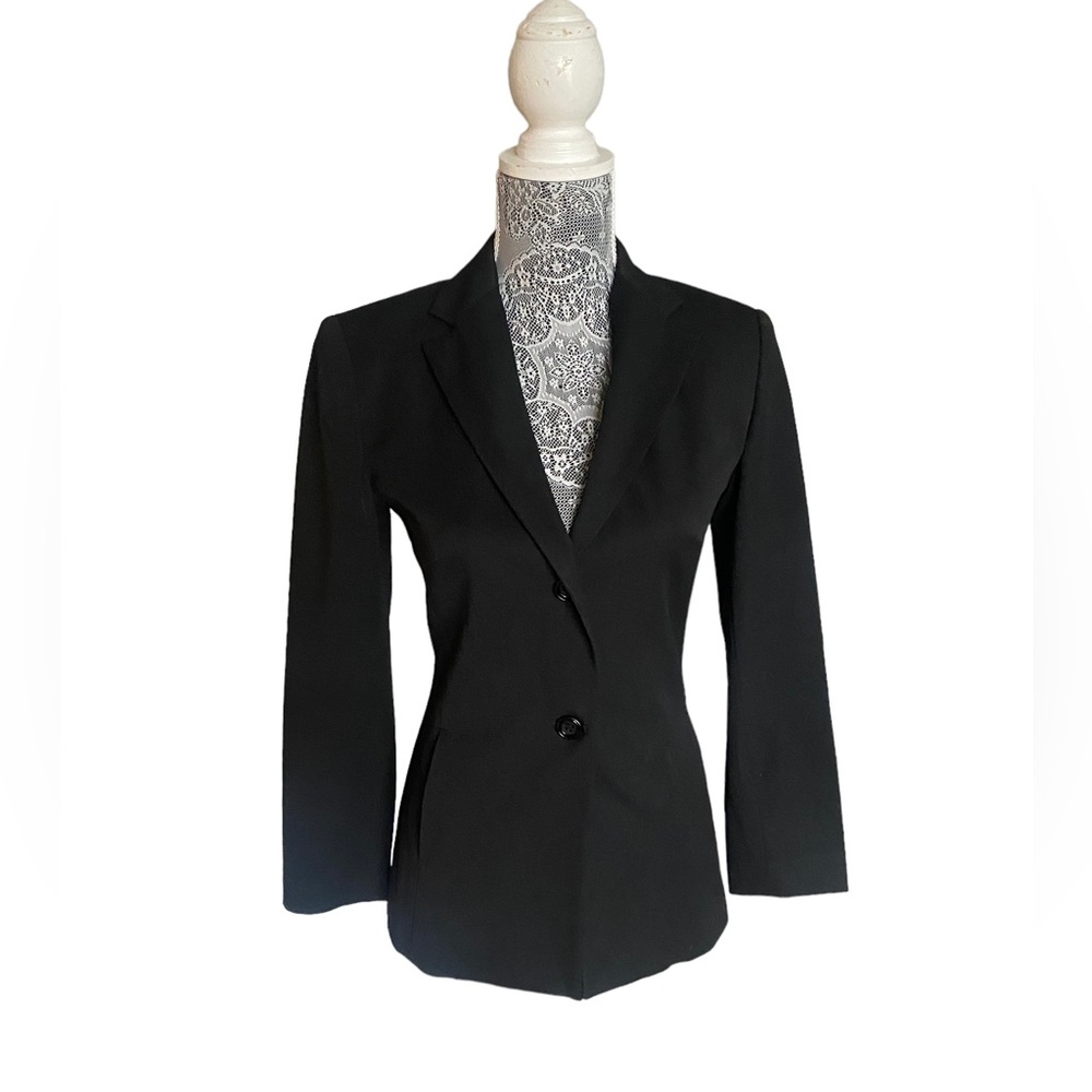 Fabrizio Gianni Women’s 2 Black Blazer Jacket, Women’s Black Blazer